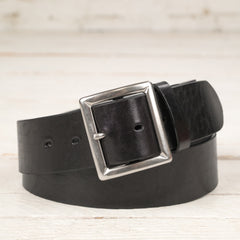 Ceinture à boucle incurvée Buco en cuir de cheval