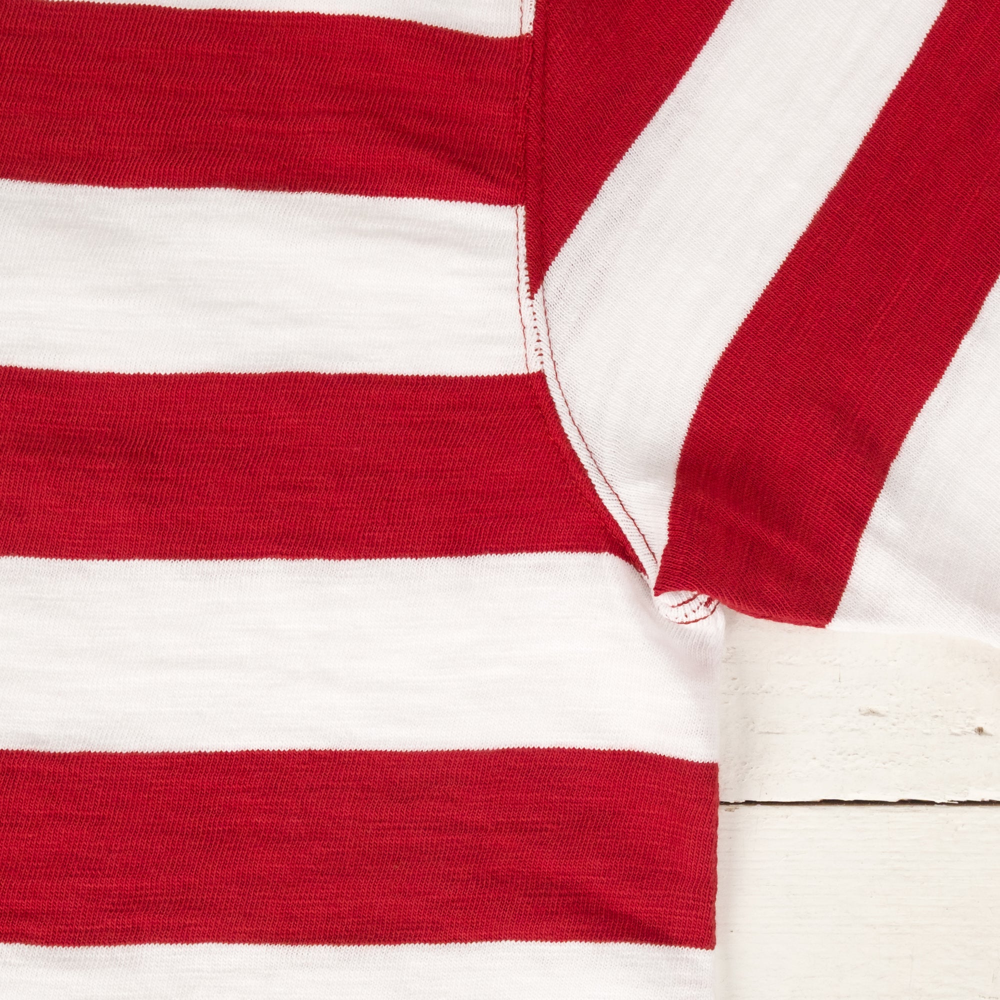 Buco Stripe T-Shirt Rot/Weiß