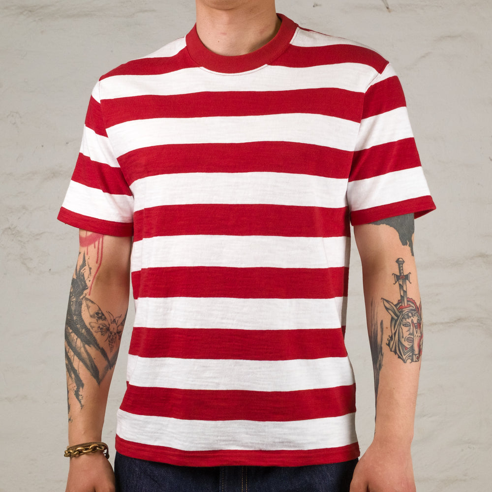 Buco Stripe T-Shirt Red/White