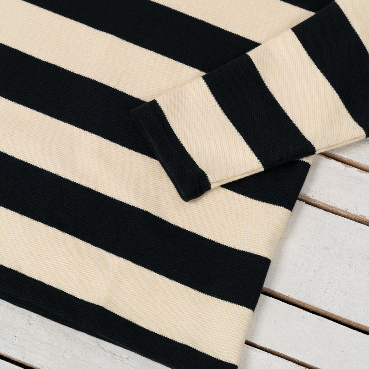 Buco Stripe Racing Jersey Weiß/Schwarz