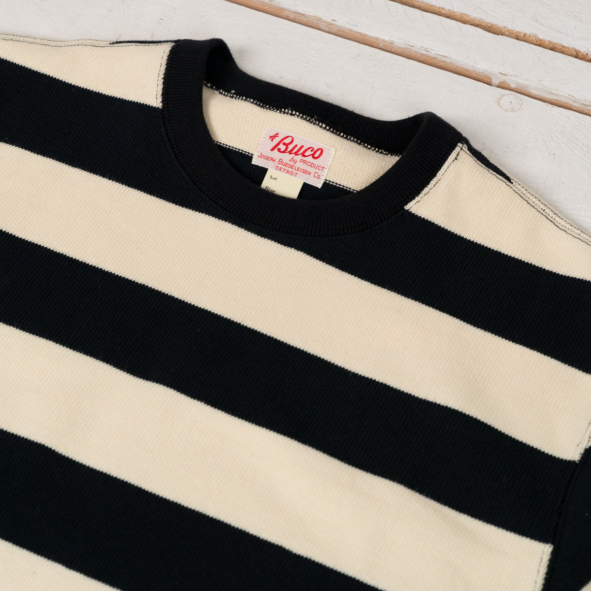 Buco Stripe Racing Jersey Weiß/Schwarz