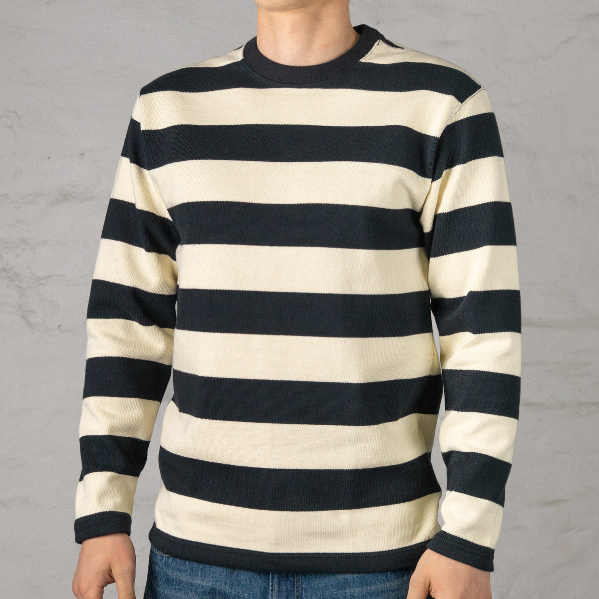Buco Stripe Racing Jersey Weiß/Schwarz