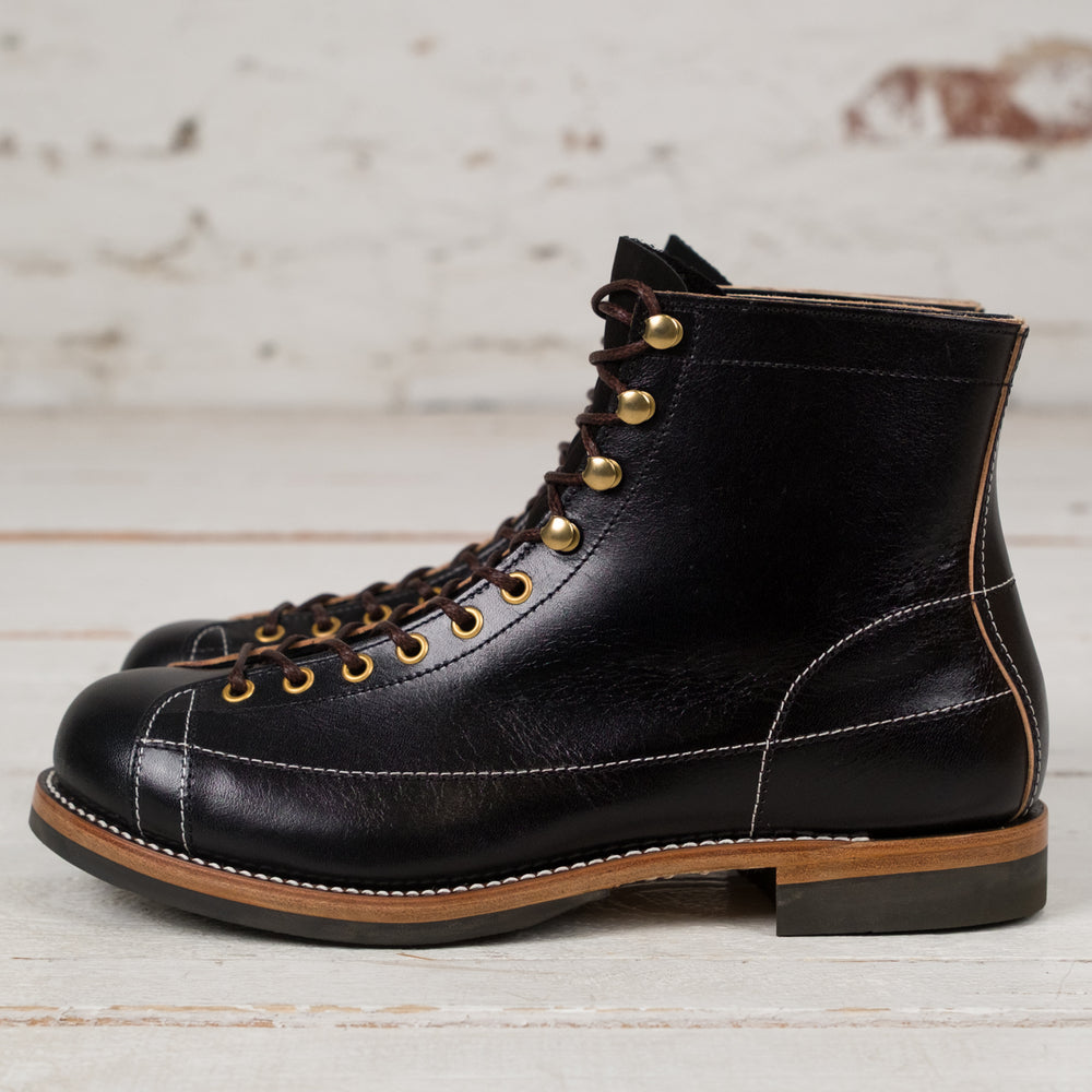 Ten Mile Work Boots Horsehide Buttock Black