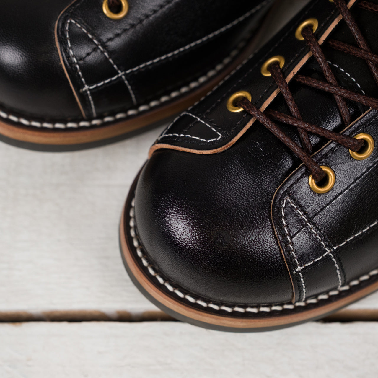 Ten Mile Work Boots Horsehide Buttock Noir