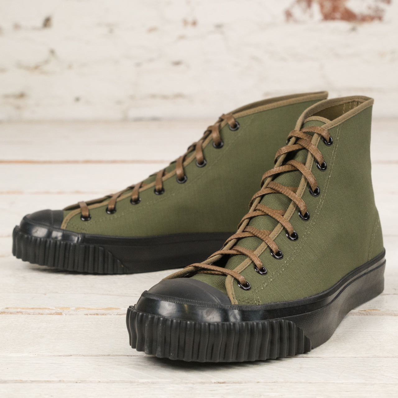 Military Canvas Training Shoes Olive 