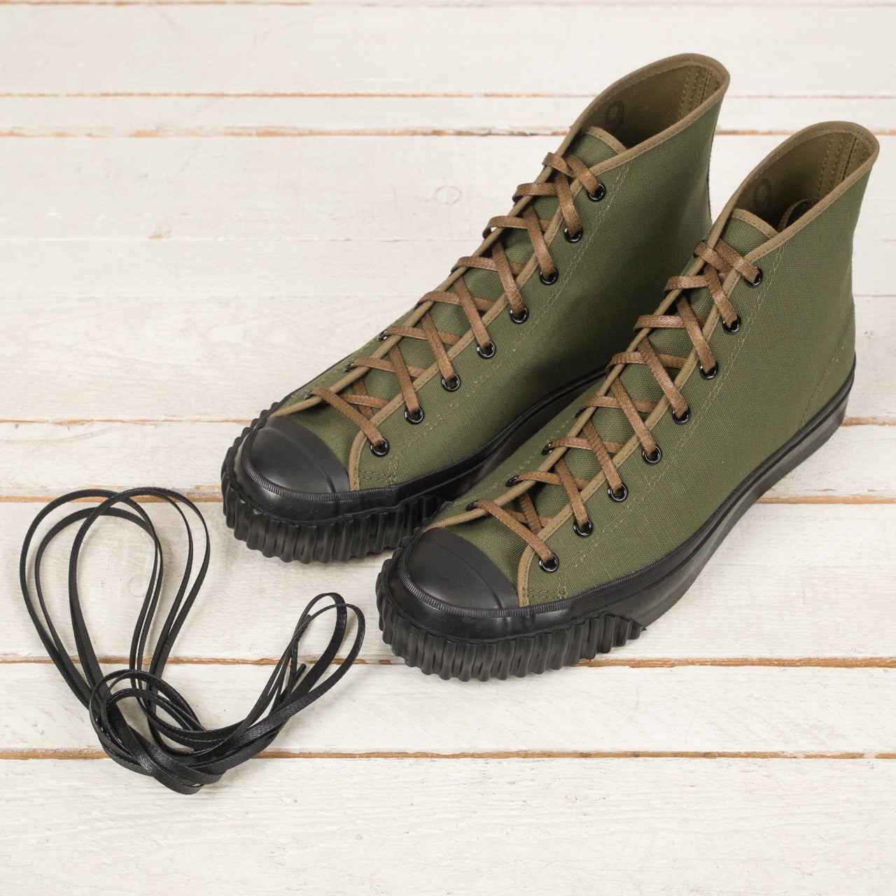 Military Canvas Training Shoes Olive 
