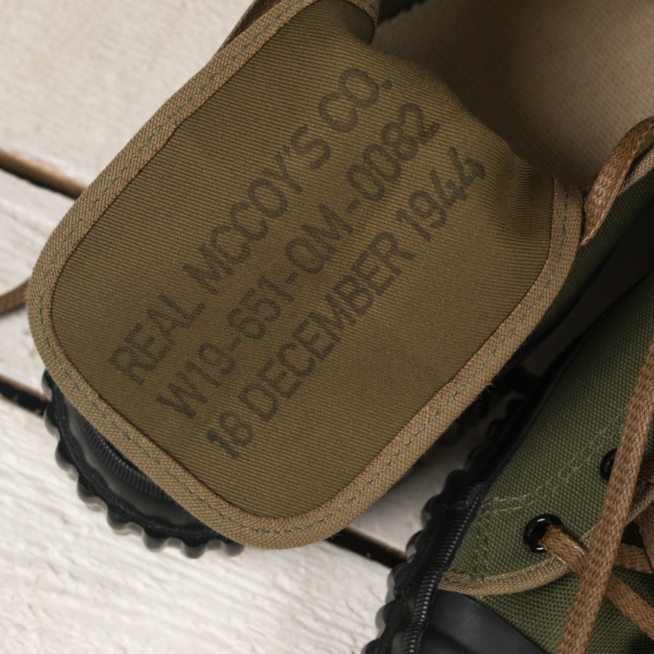 Military Canvas Training Shoes Olive 