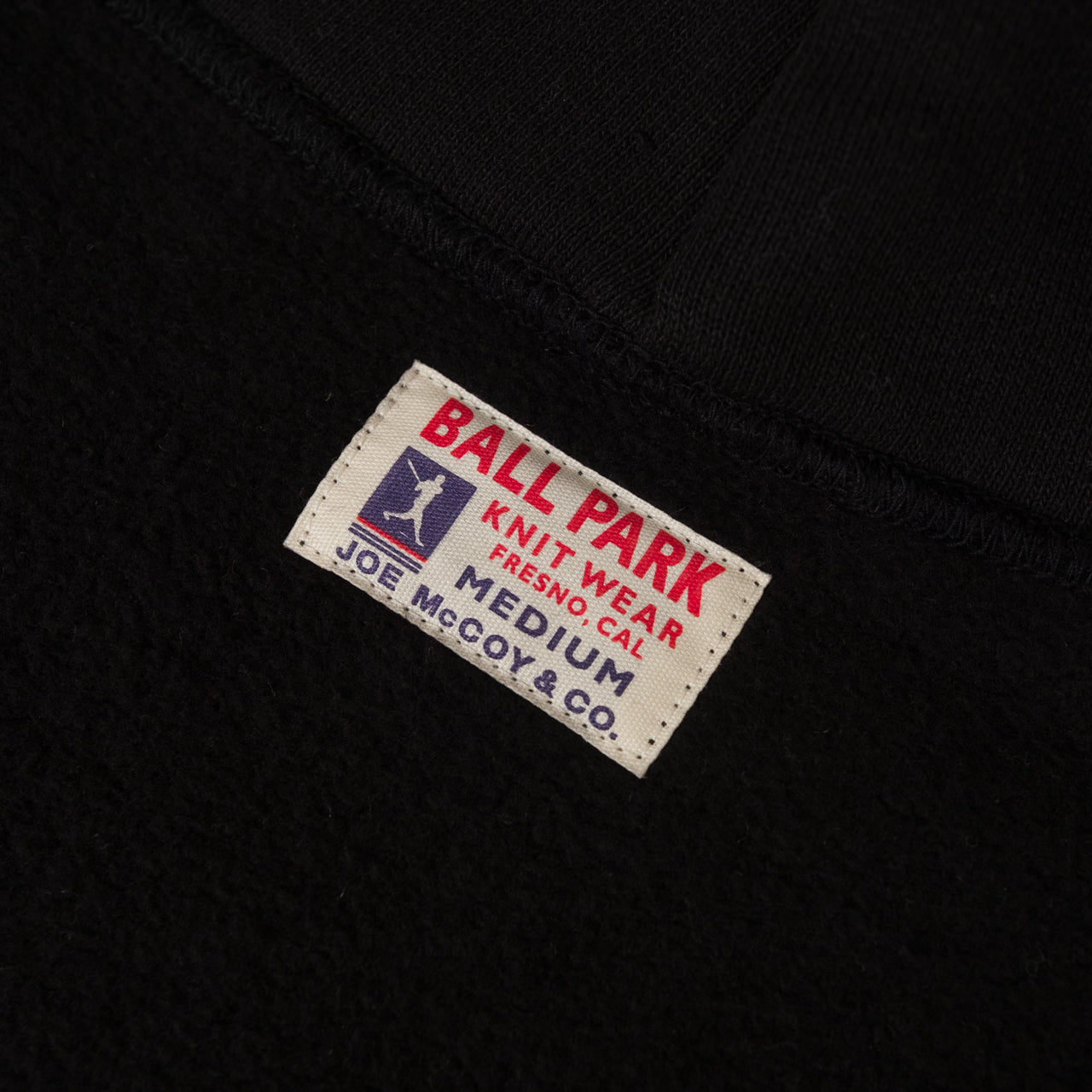 12 oz. Ball Park Zip Hoodie Black