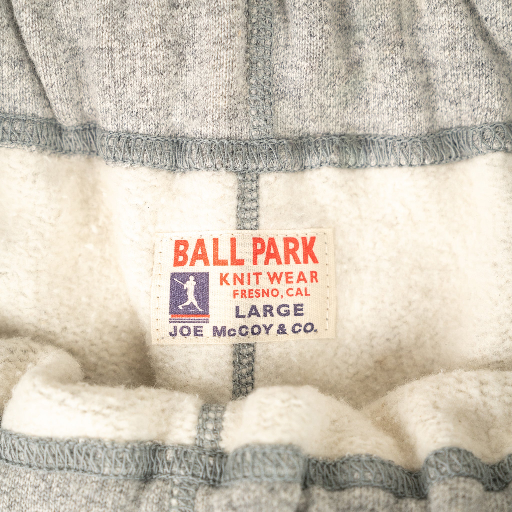 12 oz. Ball Park Sweat Pants Medium Grey