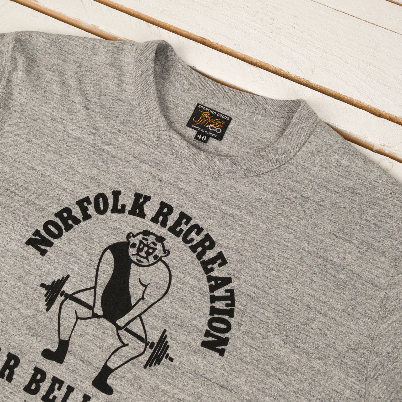 T-Shirt Norfolk Recreation Grau Meliert