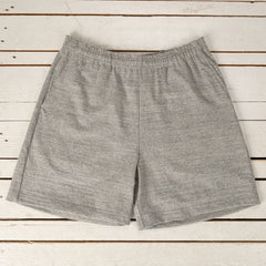 Jersey Gym Shorts Grau Meliert