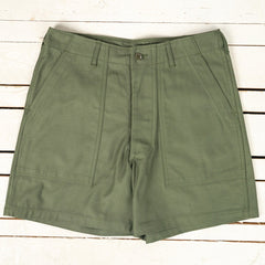 Utility Short Cotton Sateen Oliv