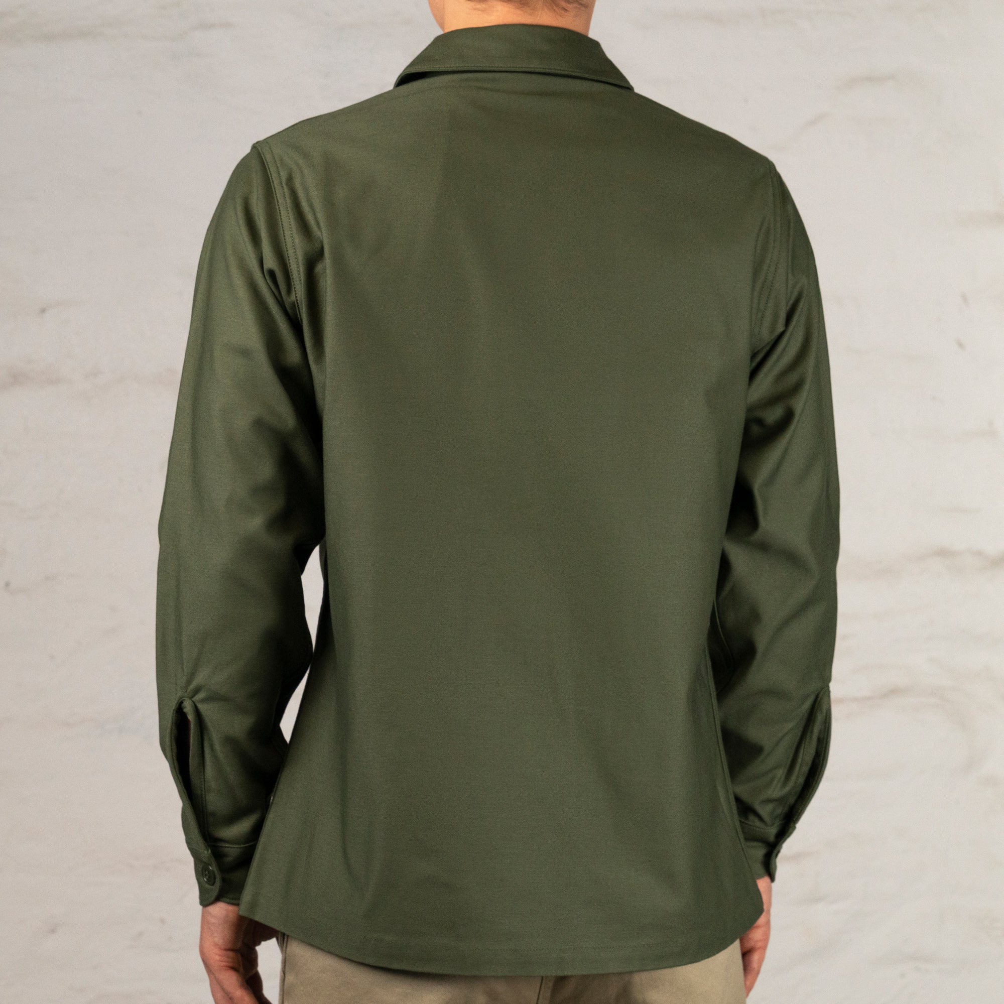 Shirt, Men's, Cotton Sateen, OG-107 Olive