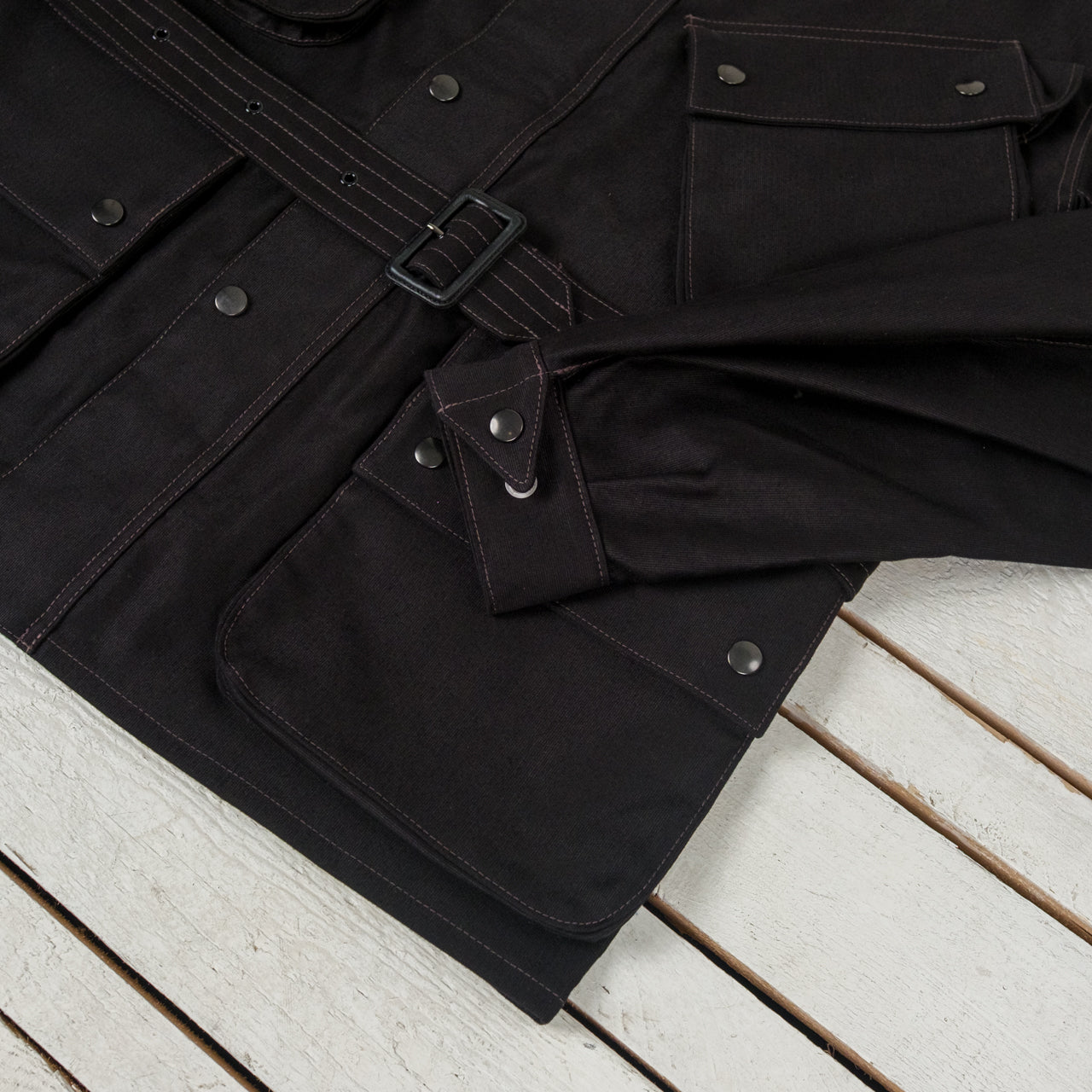 Heavy Cotton Enduro Racing Jacket Black