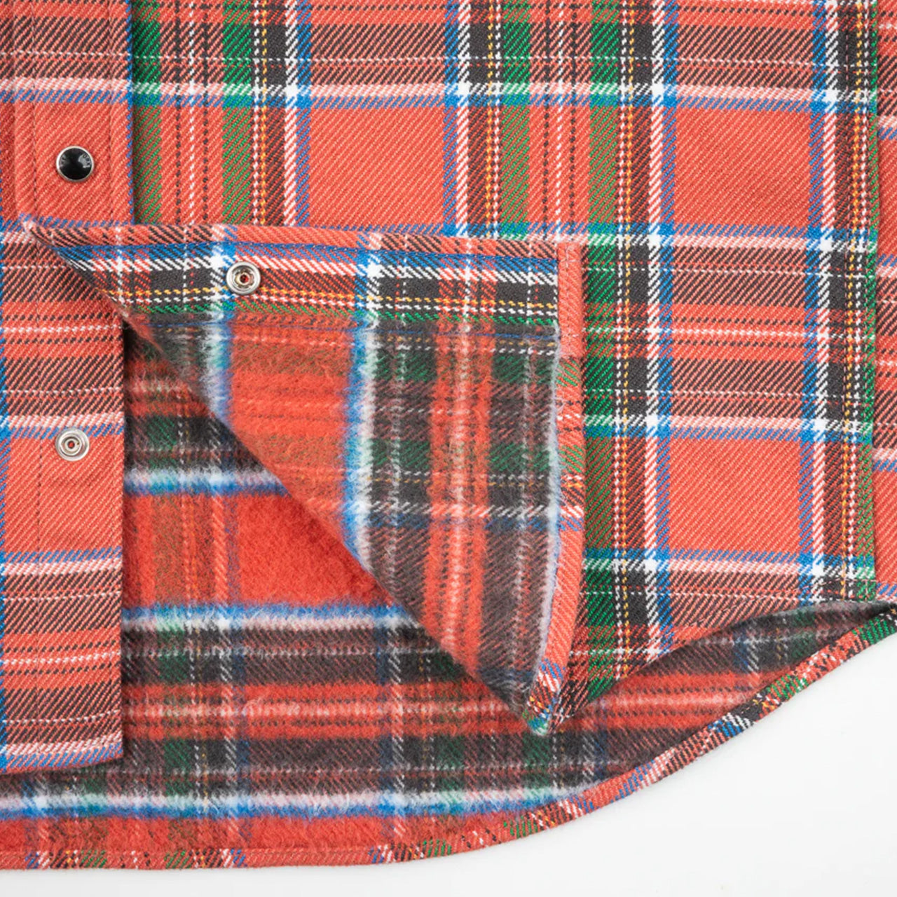 IHSH-436-RED Heavy Flannel American Check Western Shirt Red "The Watermelon Man"