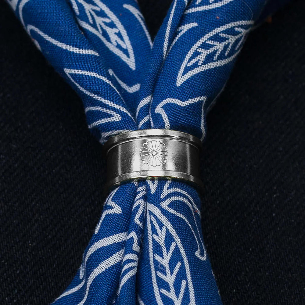 Kikumon Bandana Ring Silber