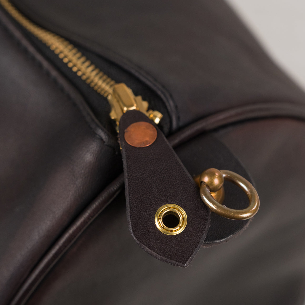 Leather Travel Boston Bag Black