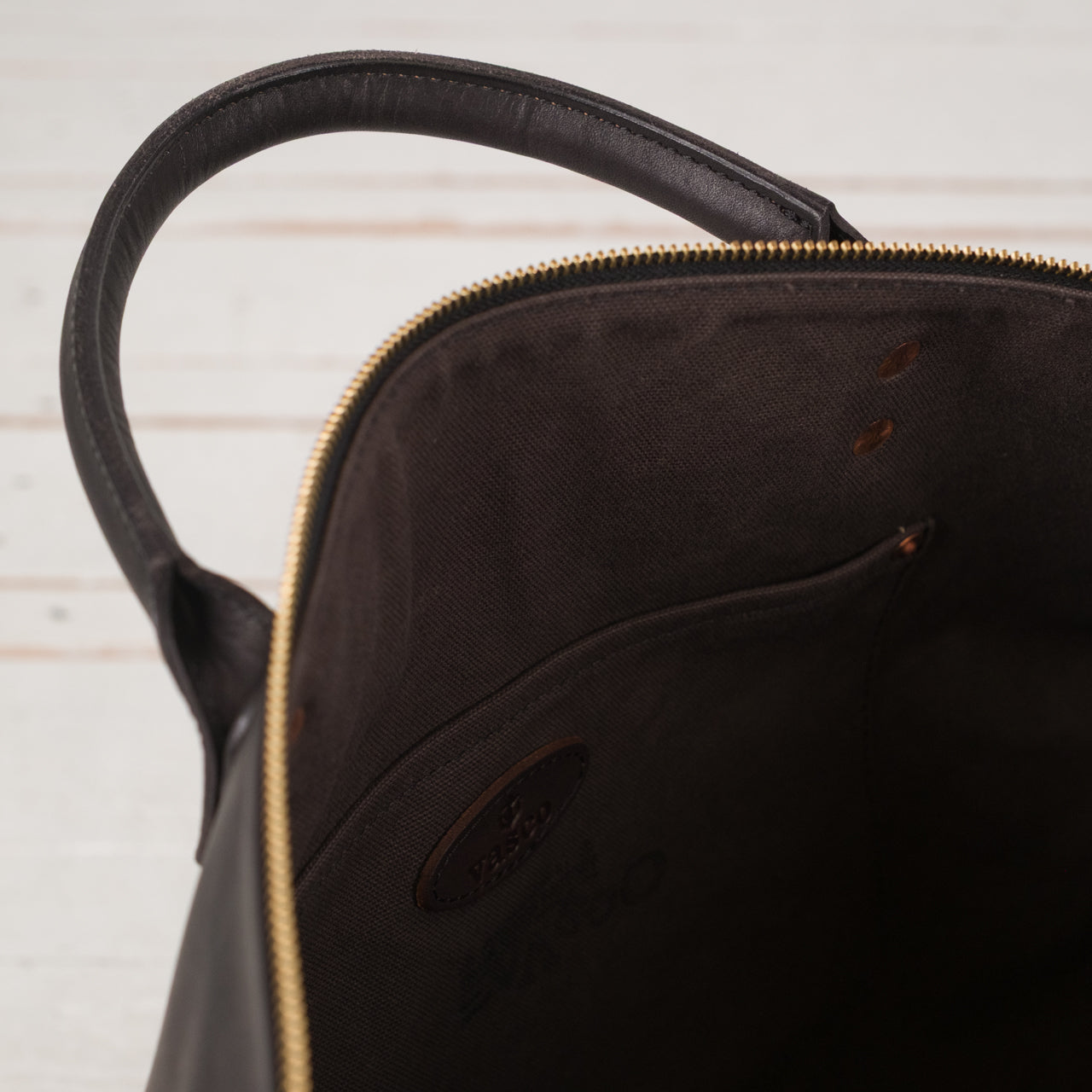 バッグ archive WAKO boston bag leather A4 black vasco / LEATHER TRAVEL BOSTON BAG
