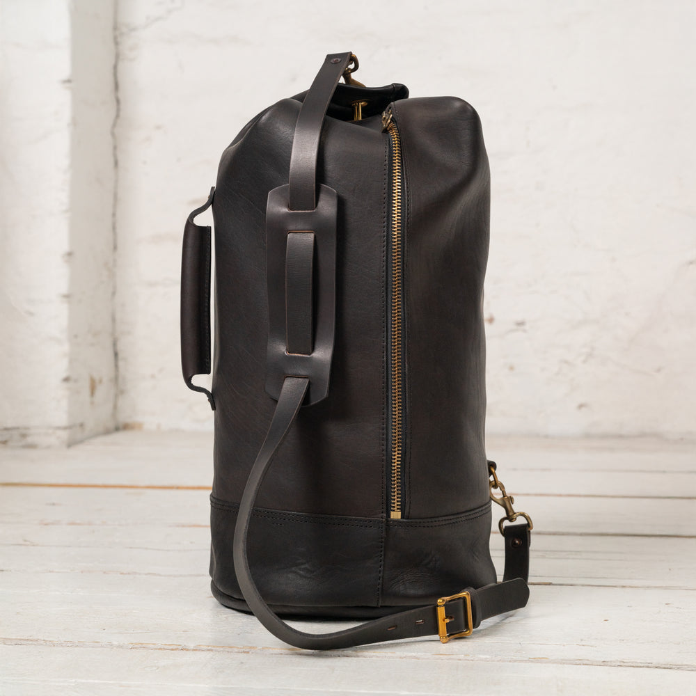 Leather Duffle Bag Schwarz