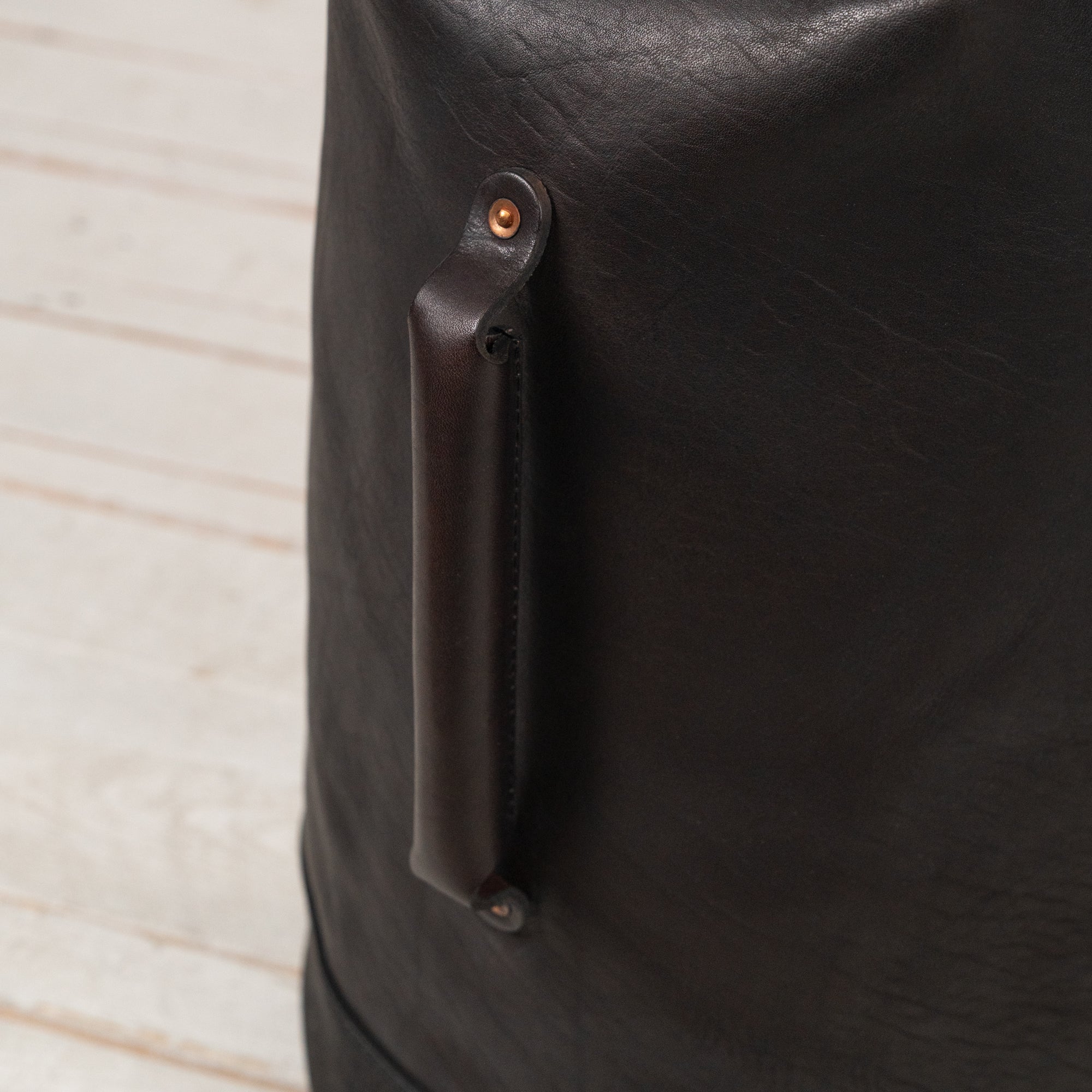 Leather Duffle Bag Schwarz