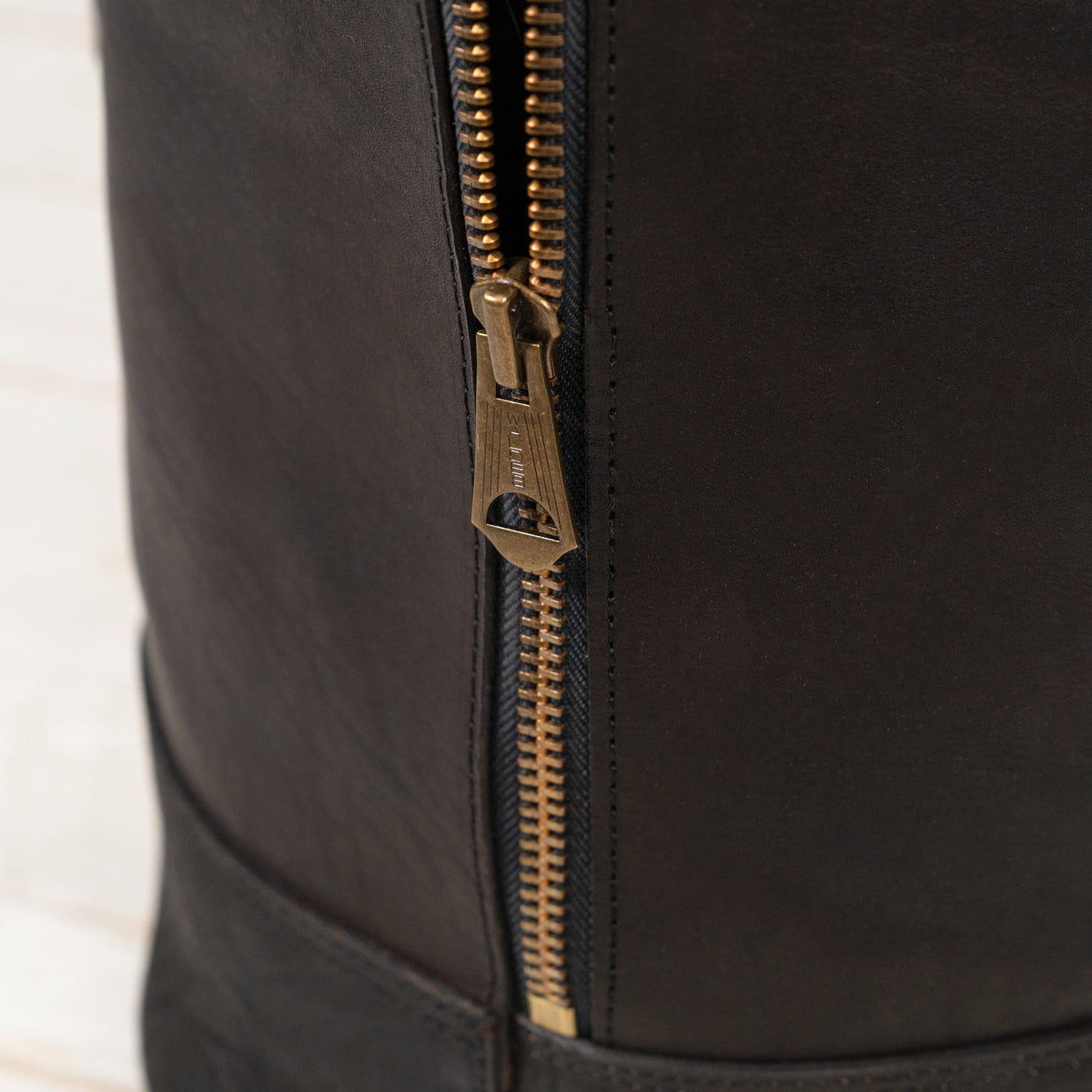 Leather Duffle Bag Schwarz