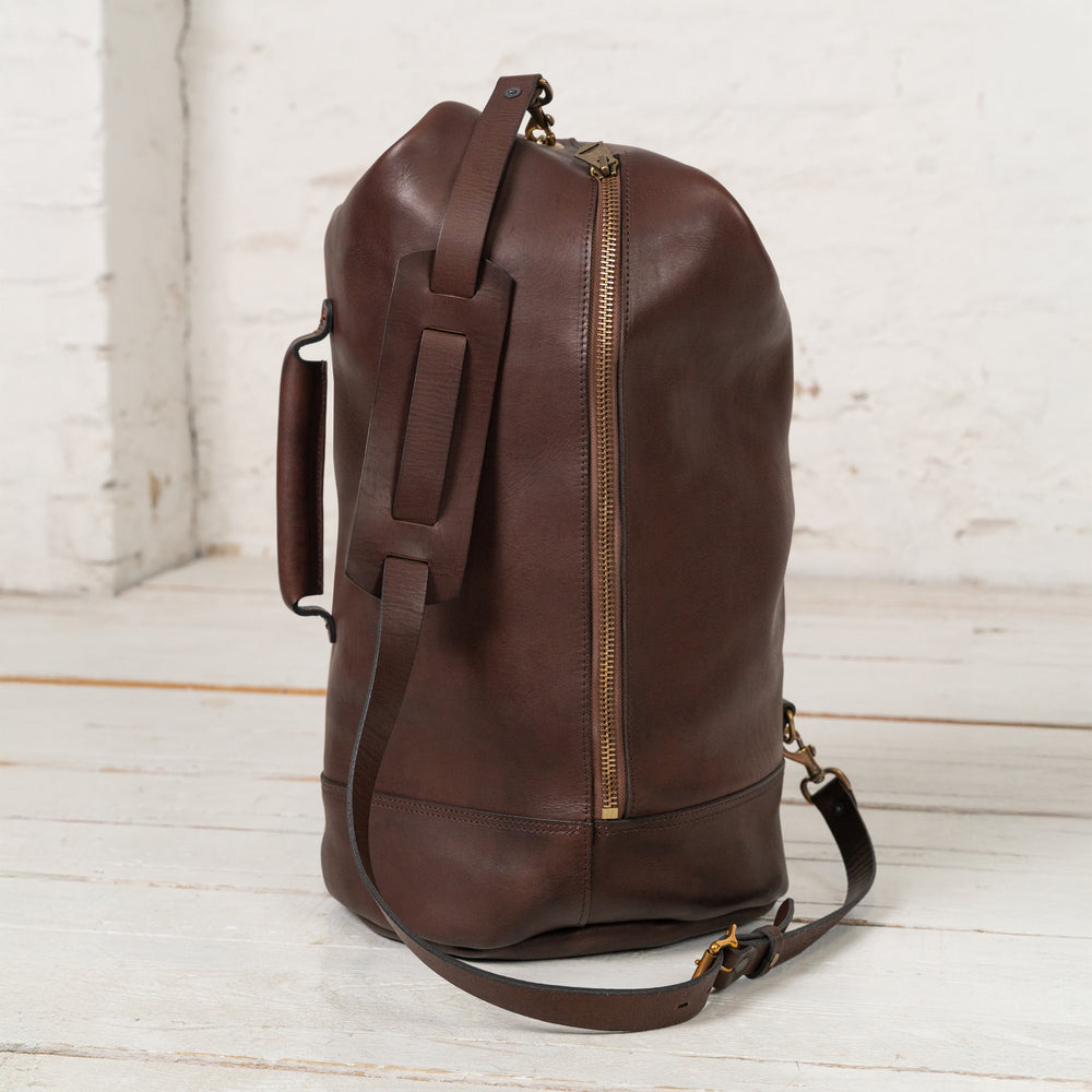 Leather Duffle Bag Braun