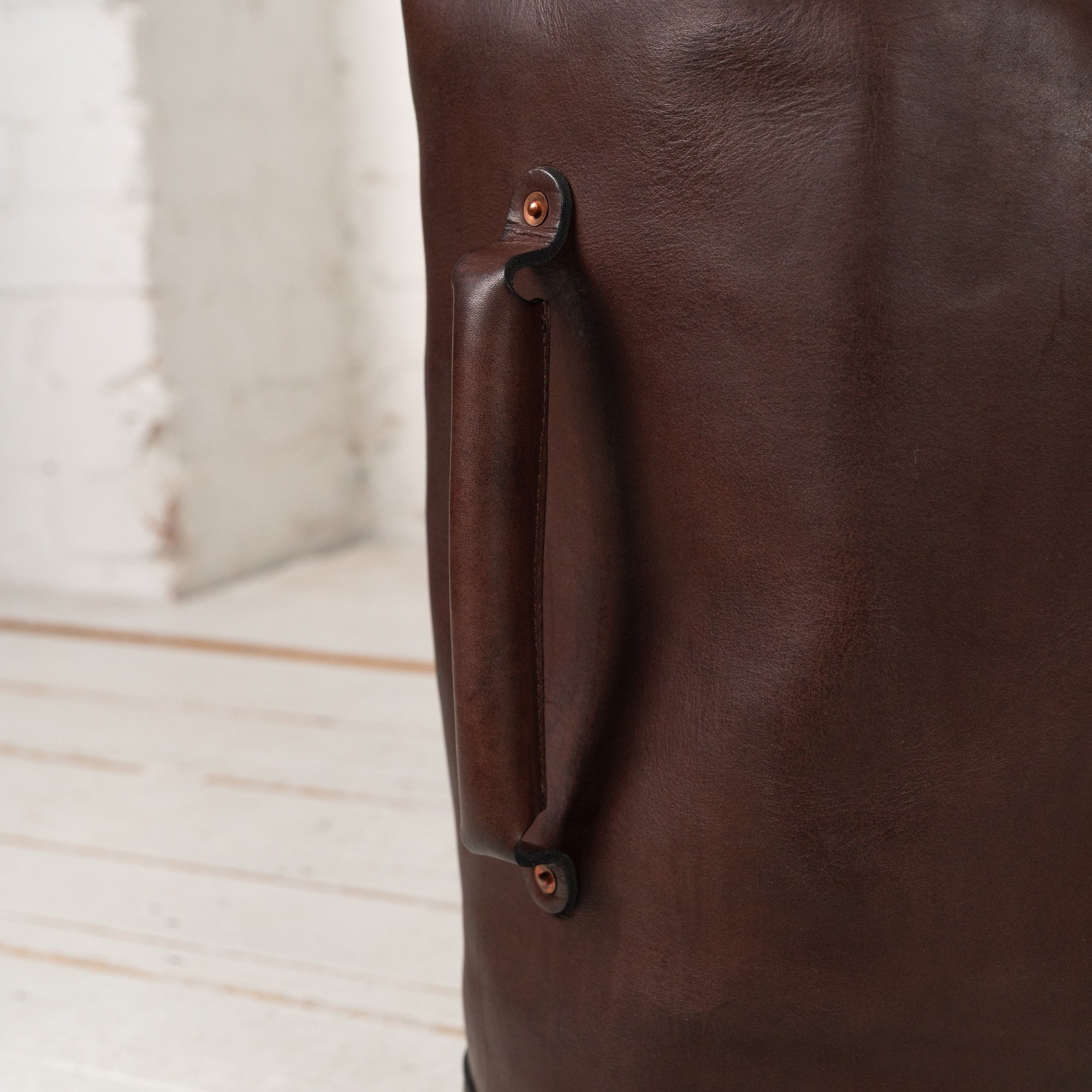 Leather Duffle Bag Braun