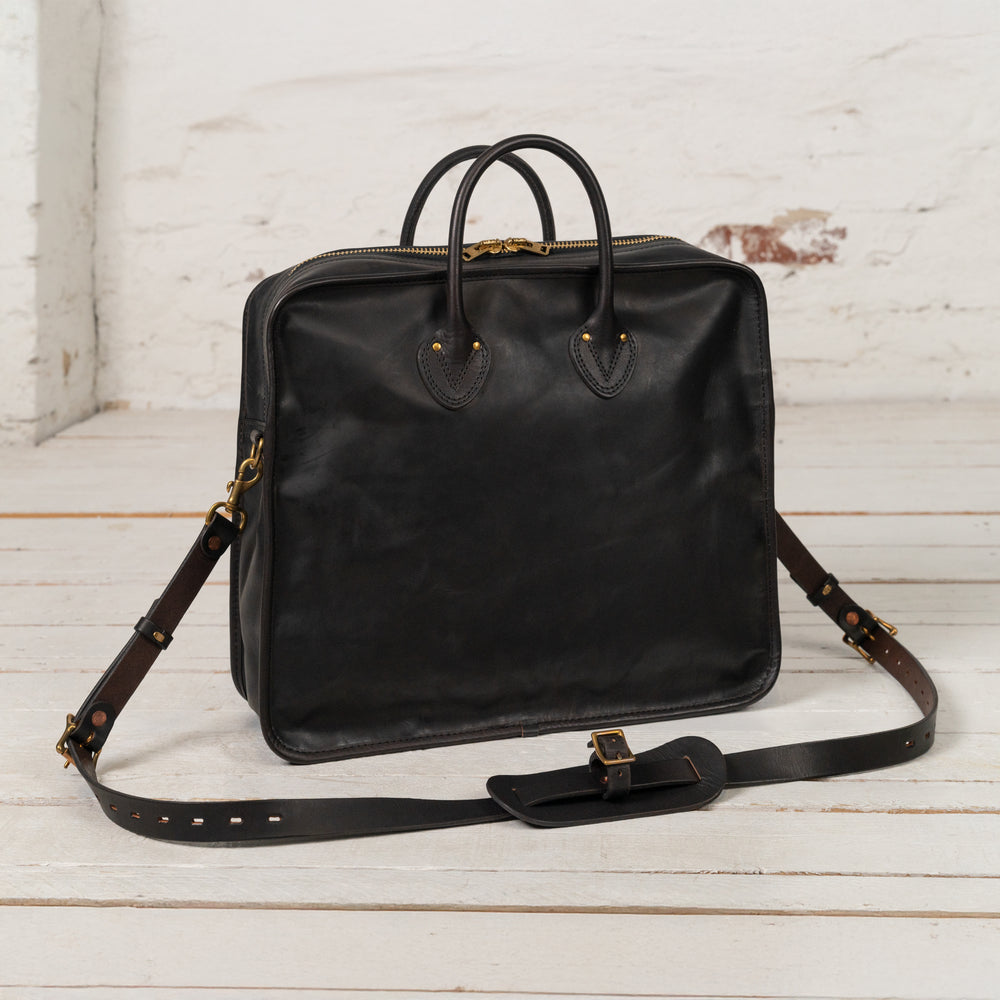 Leather Officer 3Way Bag Schwarz