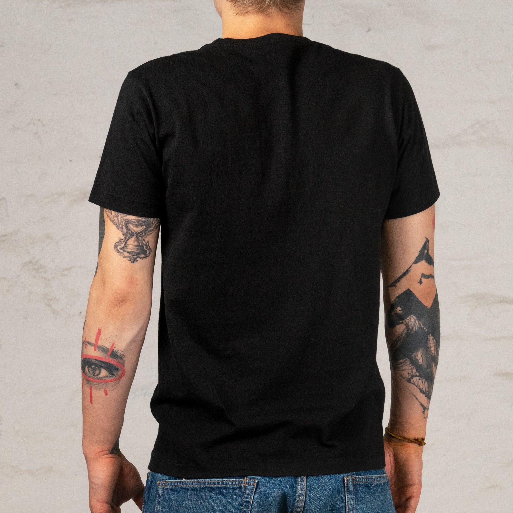 Lot de 2 T-shirts col rond noir