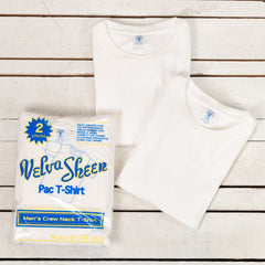 Lot de 2 T-shirts Col Rond Blanc