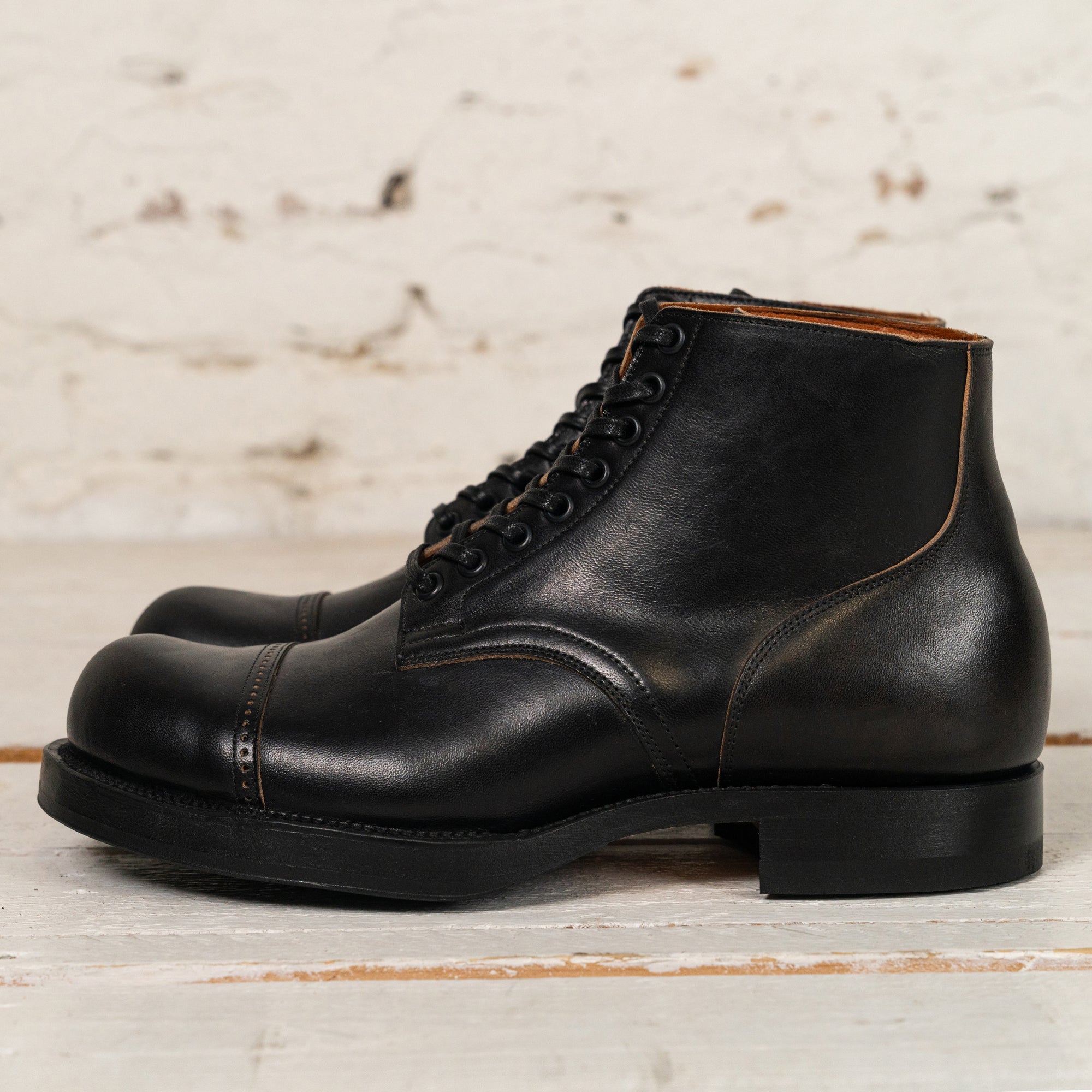 Service Boot DCT 2040 Nero Tea Core Vacchetta Lucida Schwarz