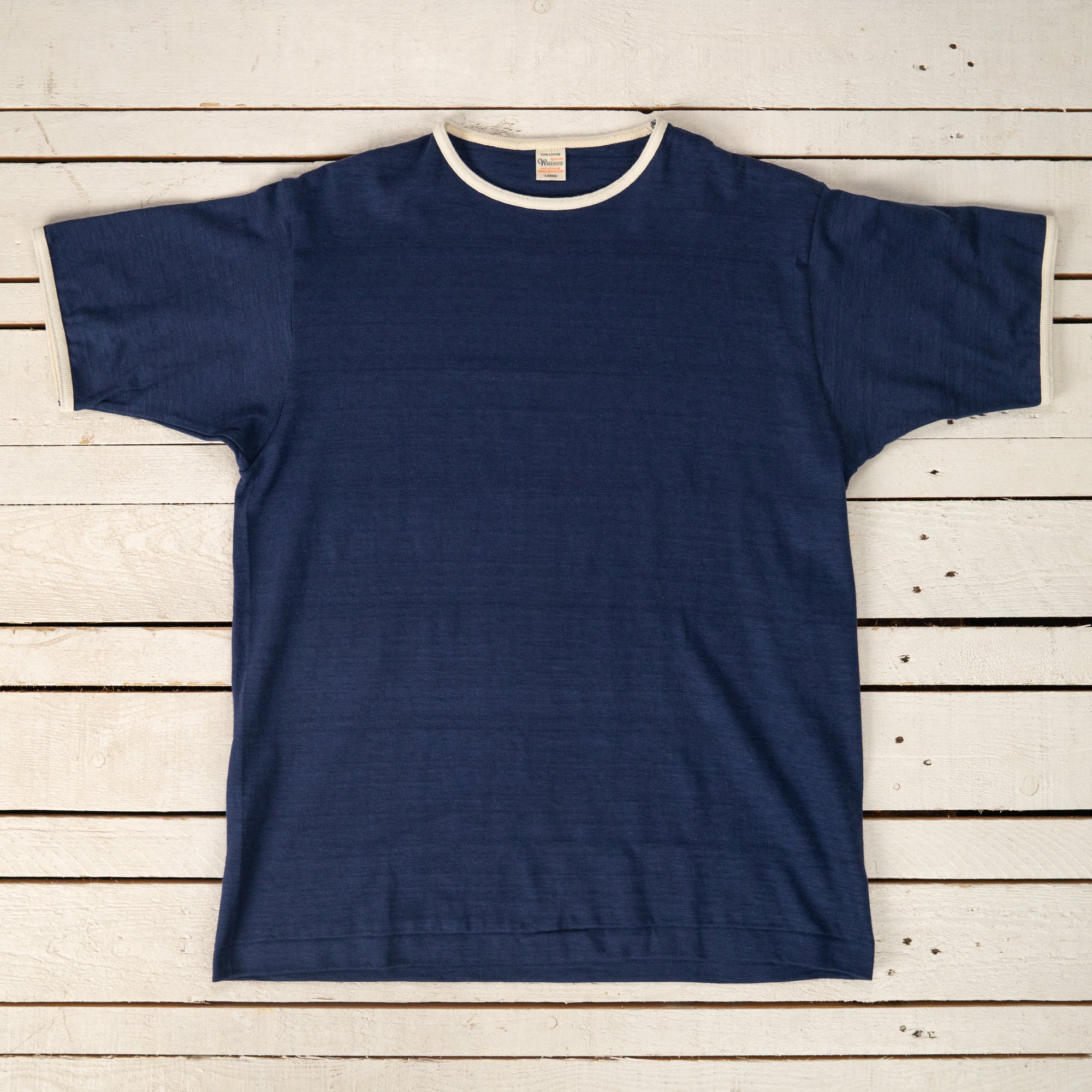 Ringer T-Shirt Navy/Cream