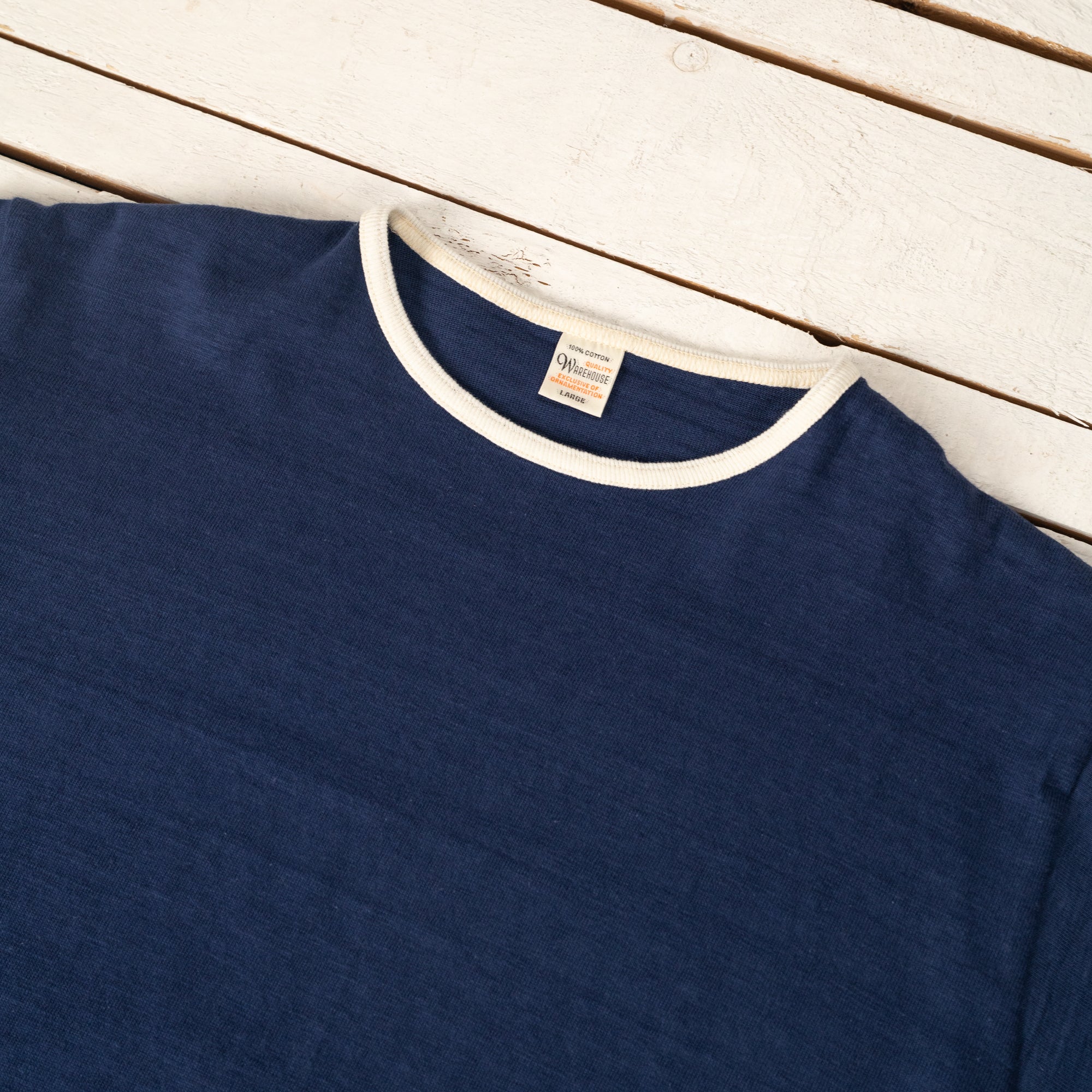 Ringer T-Shirt Navy/Cream