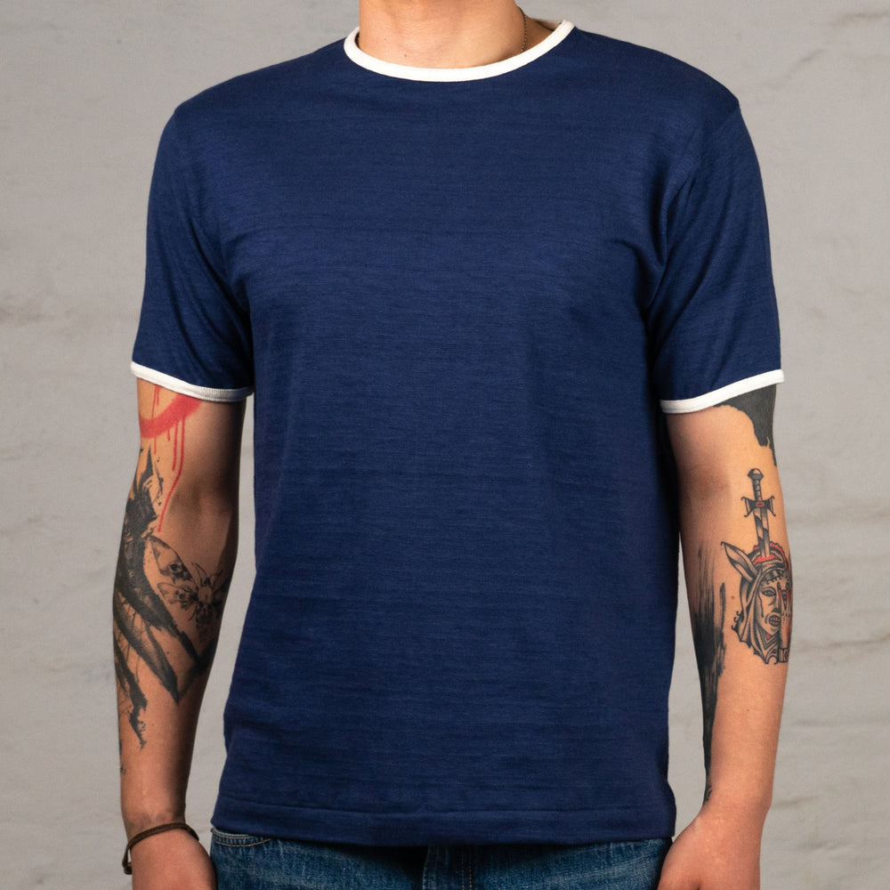 Ringer T-Shirt Navy/Cream