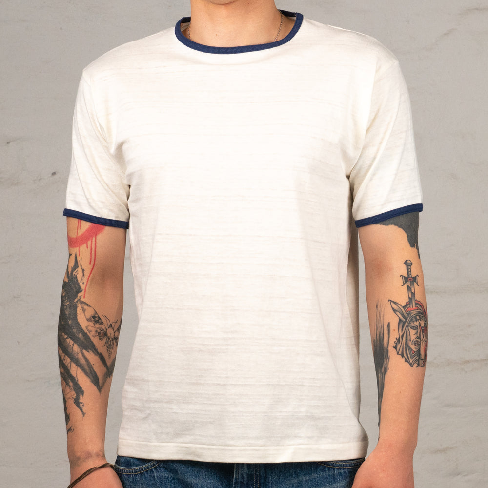 Ringer T-Shirt Cream/Navy