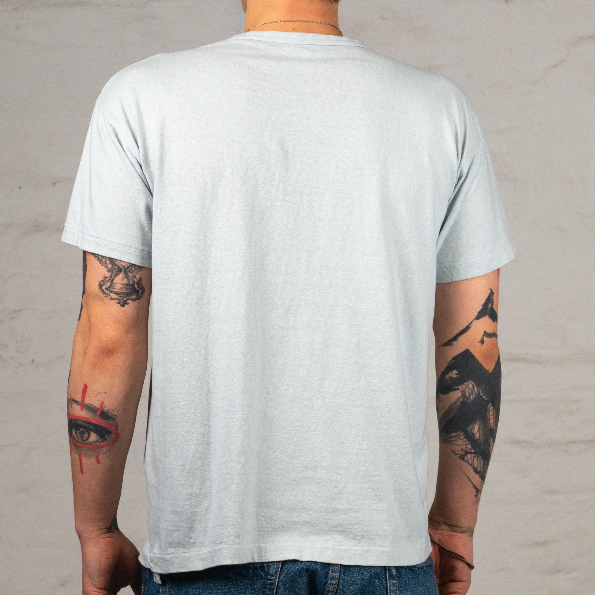 Second Hand Series Hawaiian Surfer T-Shirt Sax