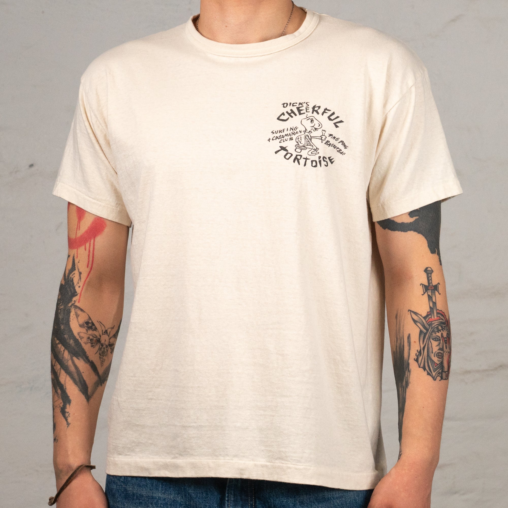 Second Hand Series Tortoise T-Shirt Cream
