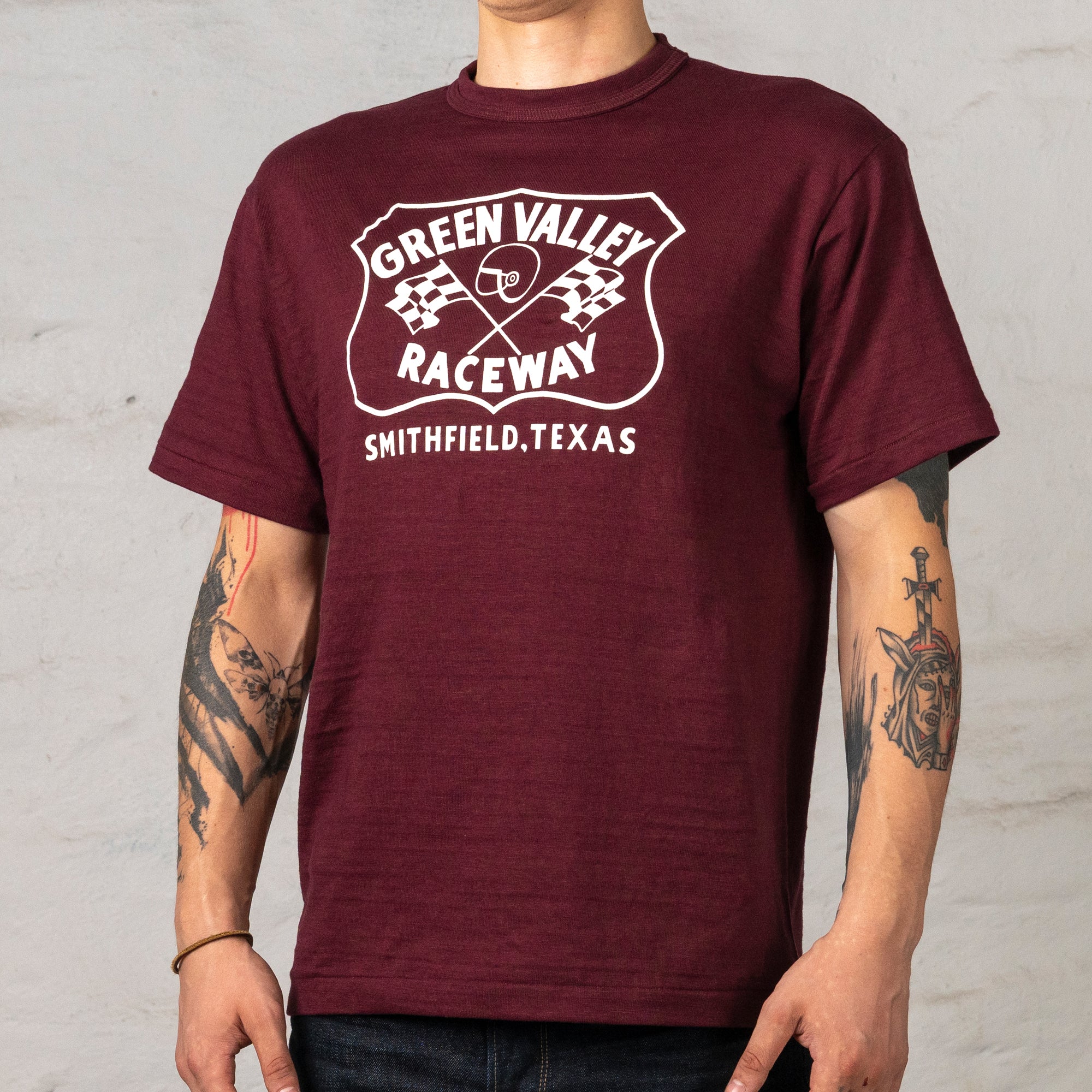 T-shirt Green Valley bordeaux