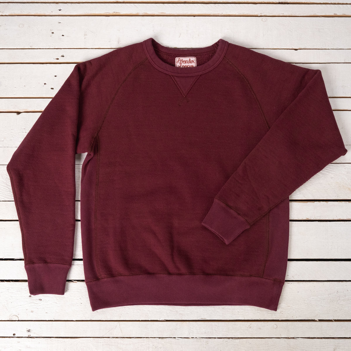 Double Heavyweight Pullover Crewneck Burgundy