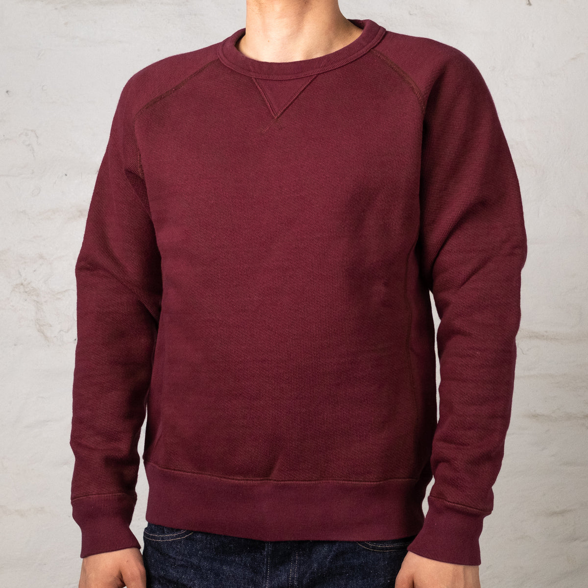 Double Heavyweight Pullover Crewneck Burgundy