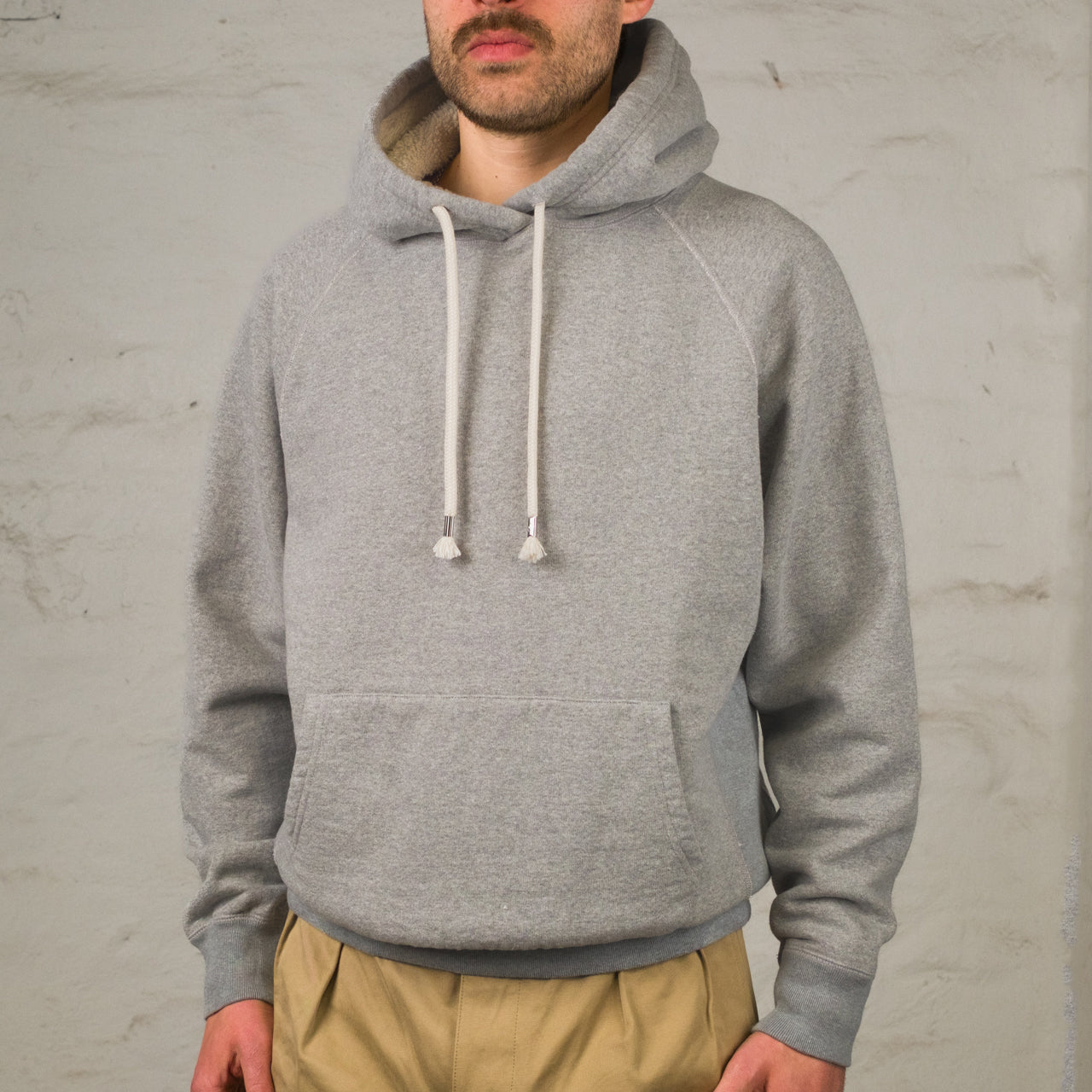Pullover Hoodie Super Looper French Terry Heather Grey