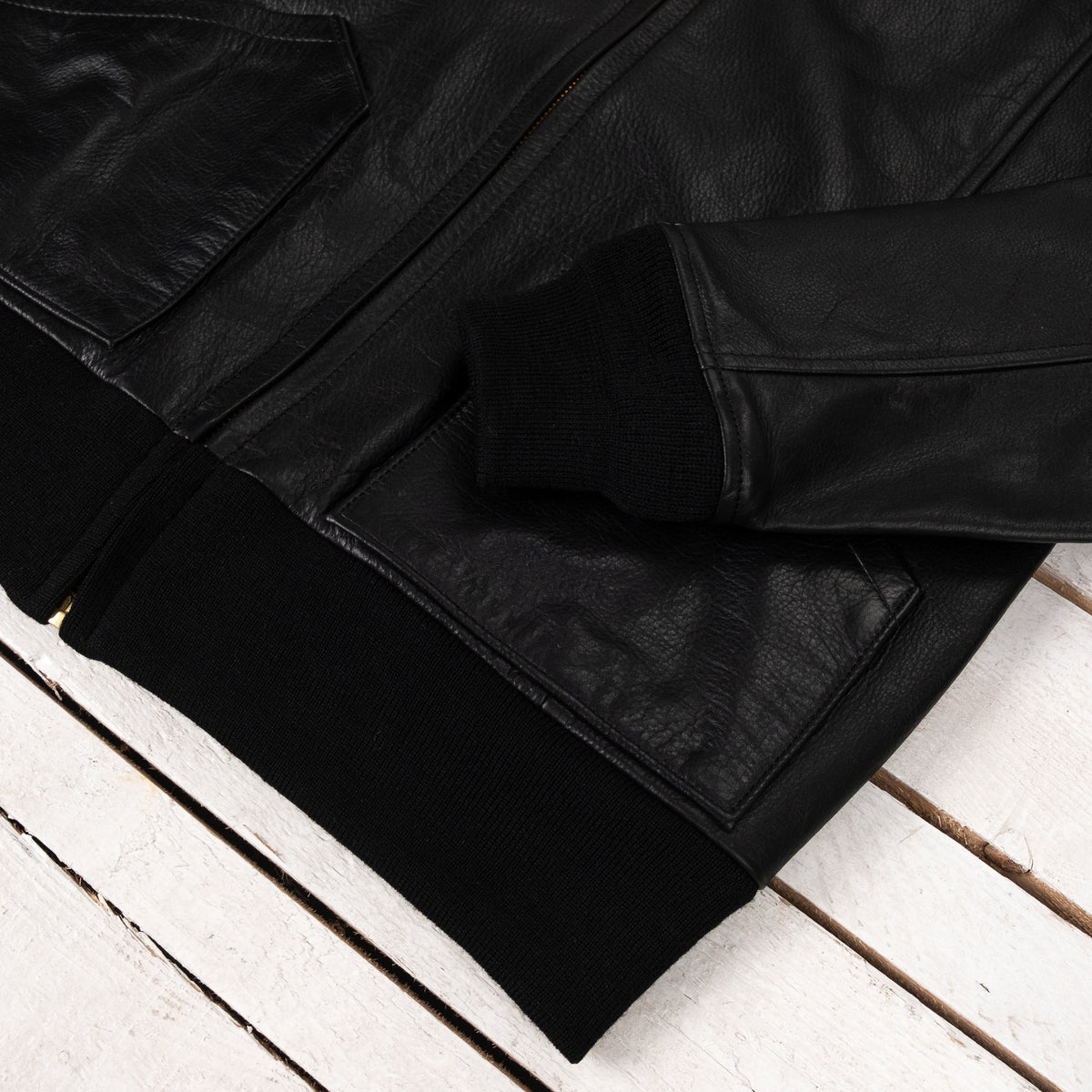 Steer Oil Hooded Parka Black