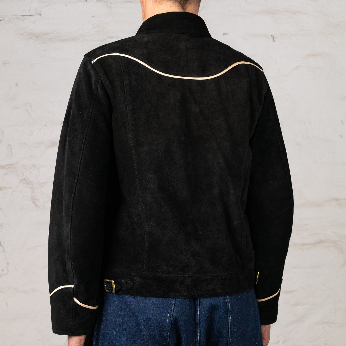 Steer Roughout Horse Western Shirt Jacket Black