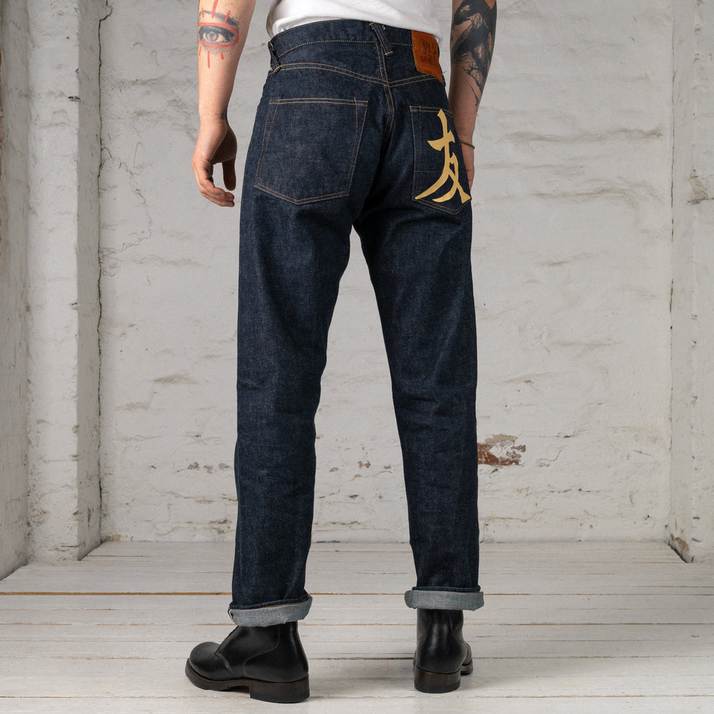 Lot.1991 No.2 Special Classic Straight Jeans Painting "Friend" Indigo
