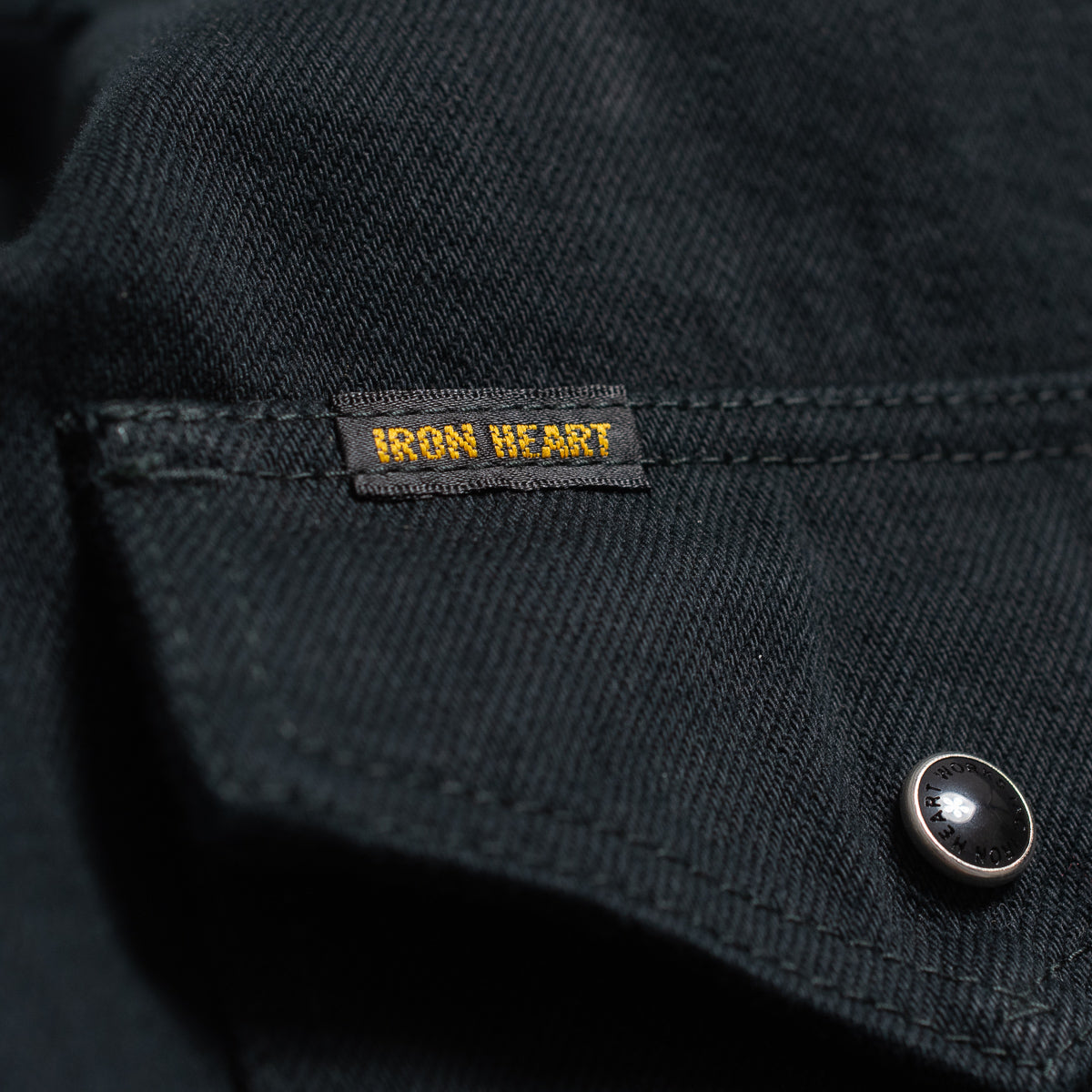 IHSH-218 "The Johnny Cash III" Western Shirt Schwarz