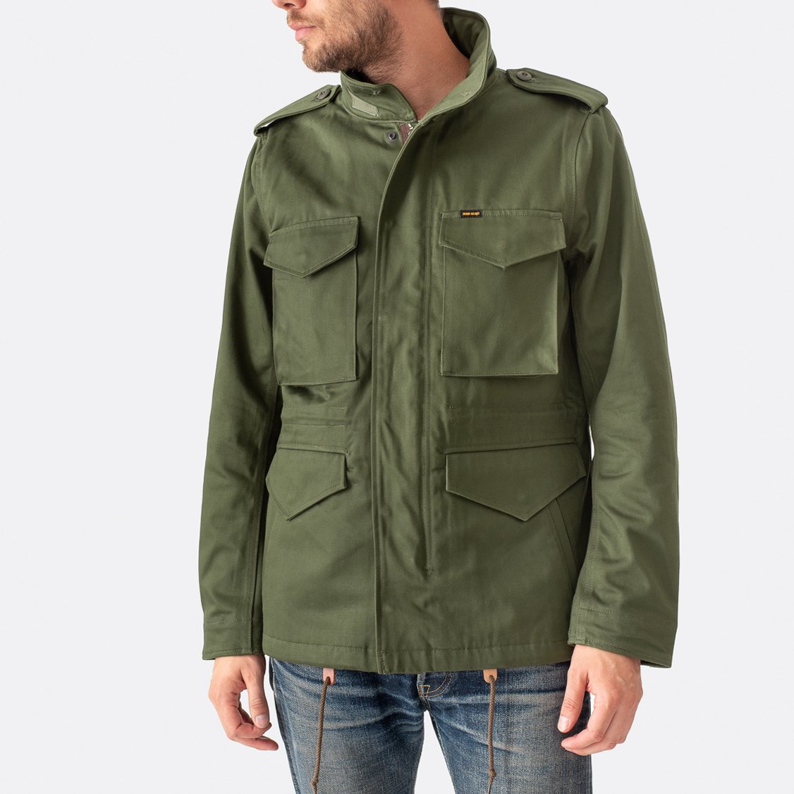 Iron Heart Sateen M-65 Field Jacket - Black