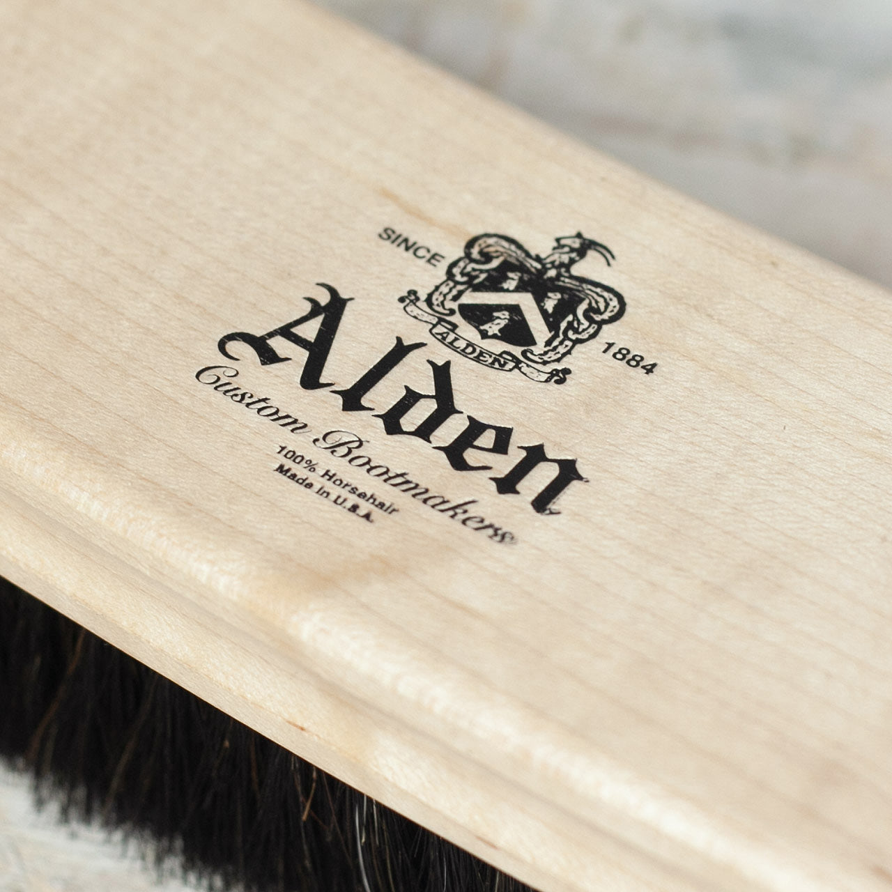 8" BLK Horse Hair Polish Brush