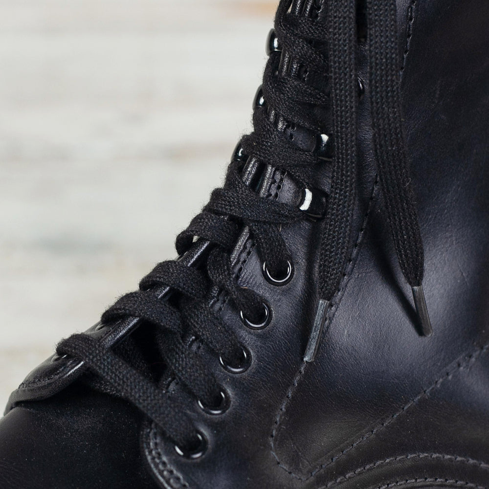 54" Flat Cotton Laces für Indy Boot 401 Schwarz