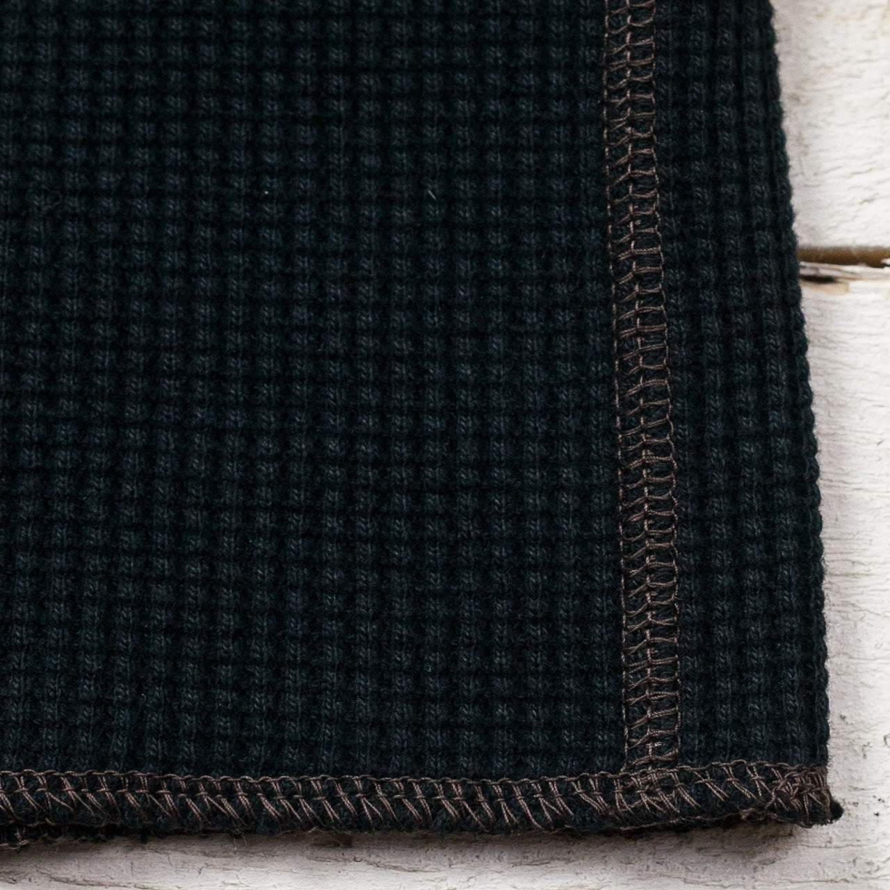 Waffle Thermal Longsleeve Schwarz