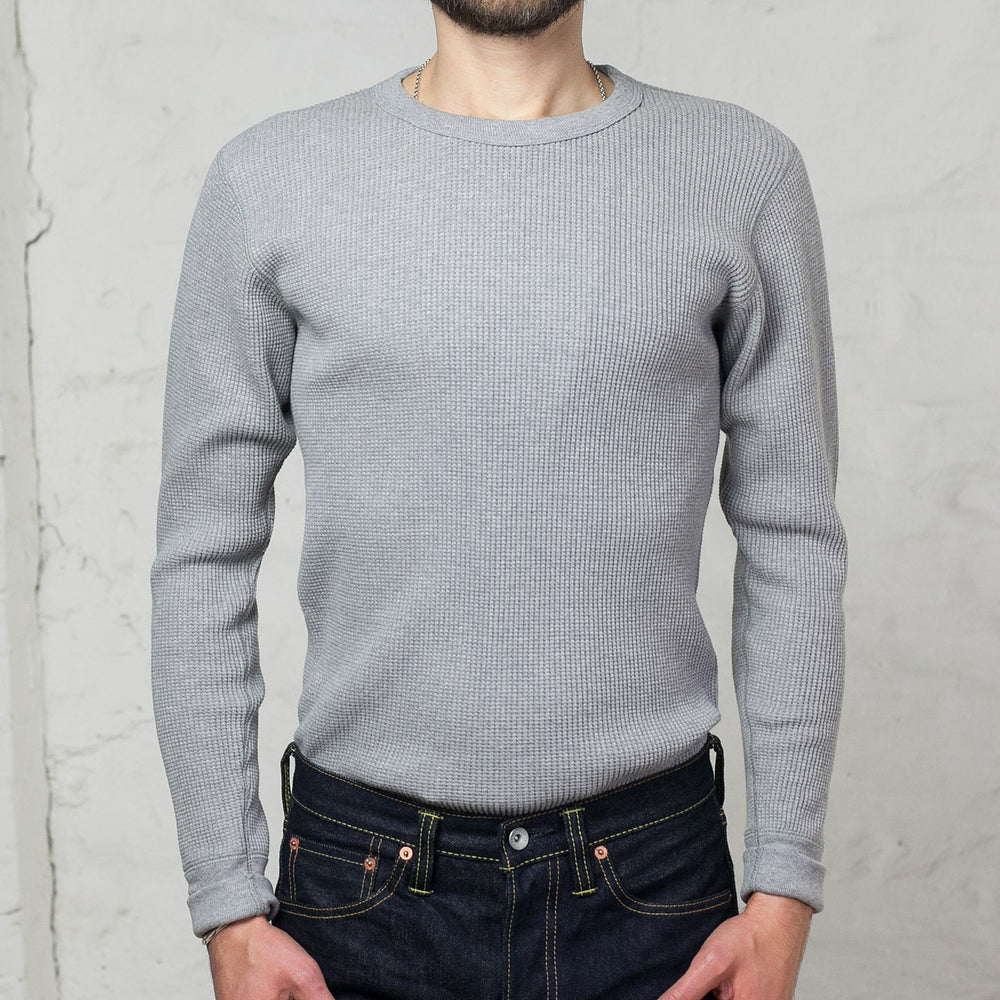 Waffle Thermal Longsleeve Grau